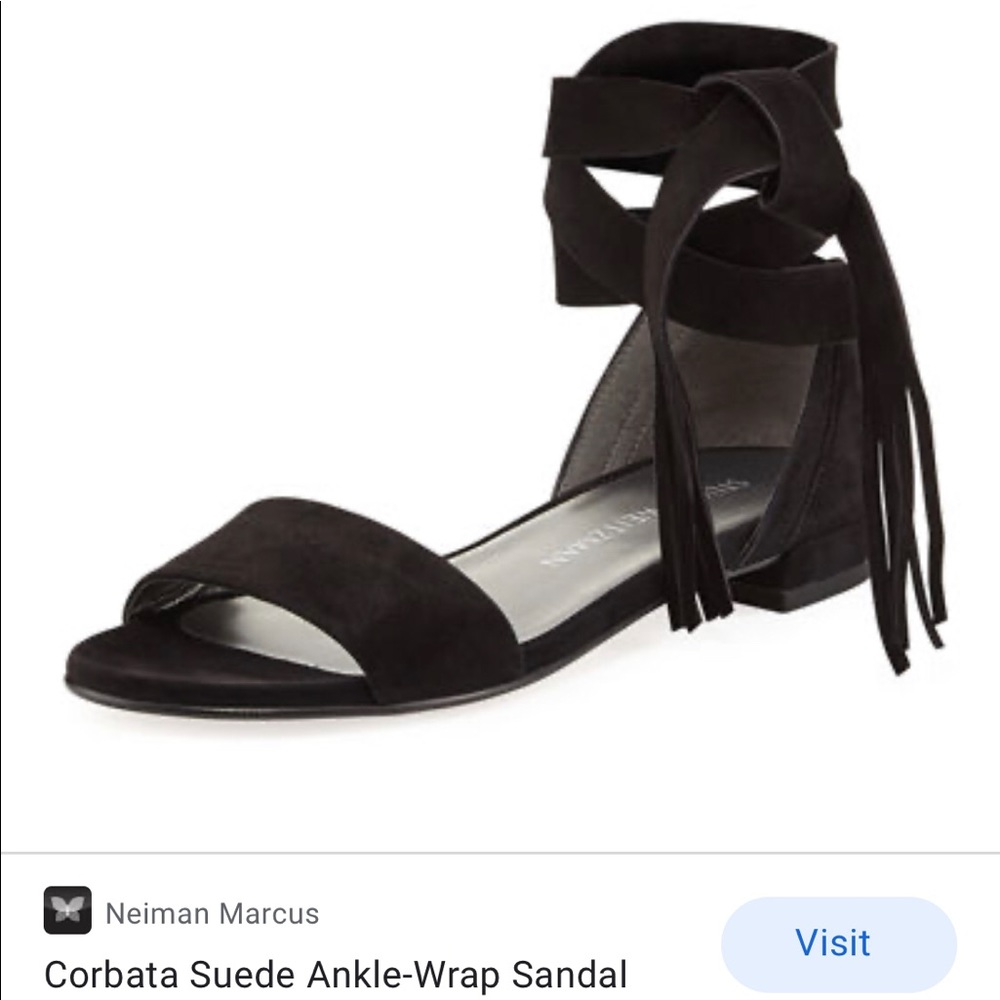 Black lace up sandals